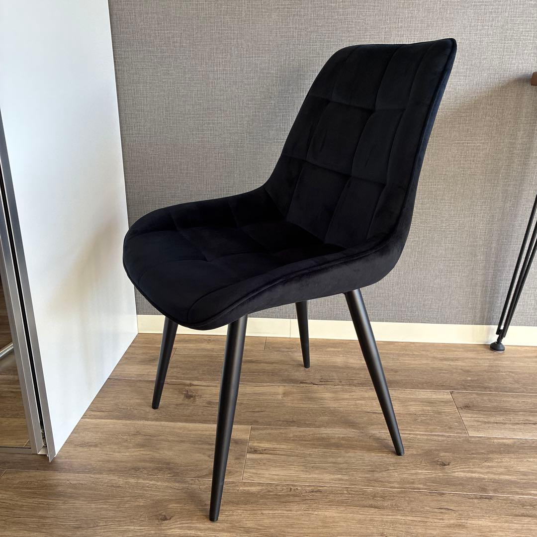 かなでもの Elegant Velvet Box Stitch Chair