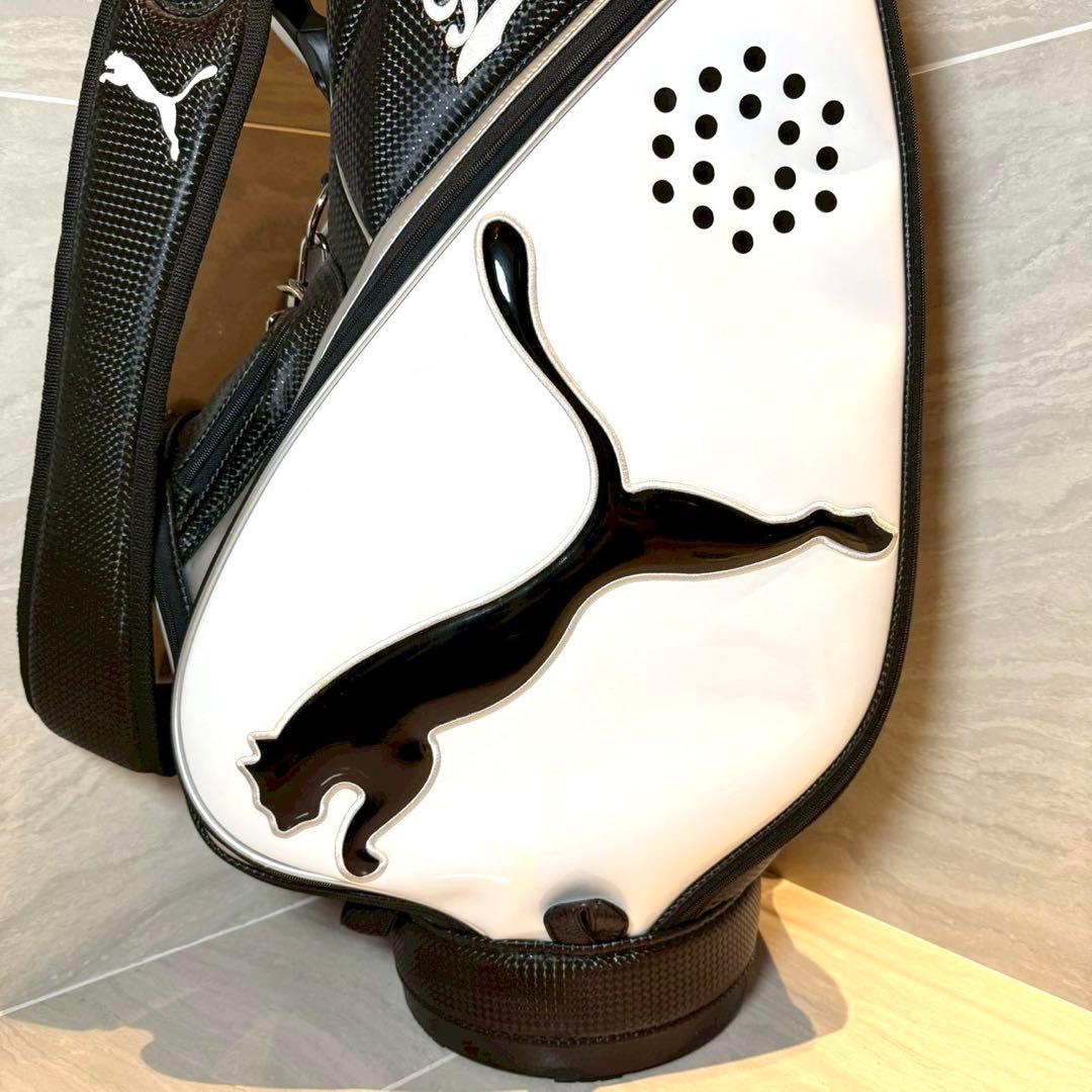 PUMA プーマ　キャディバッグ　8.5型　白／黒