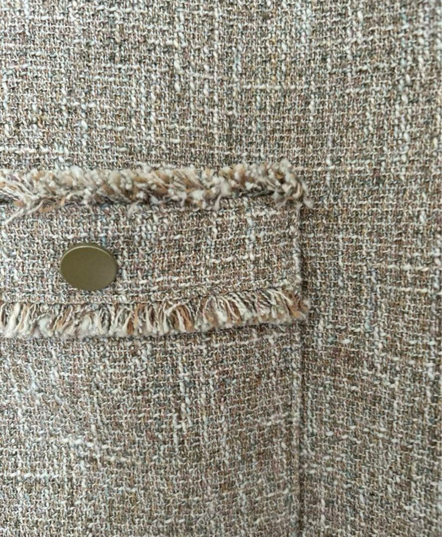 ako ミックスツイードライク ジレ