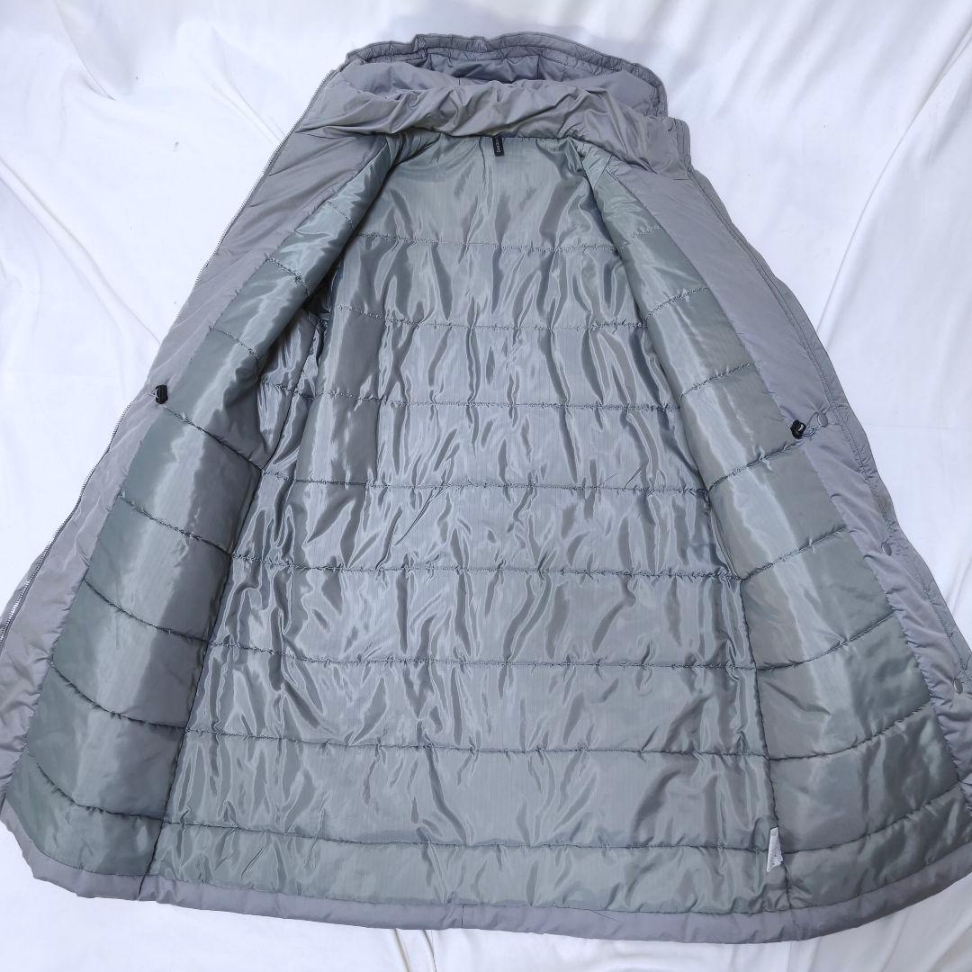 美品✨ダンスキン 大きいサイズ キルティングロングコート グレー XL