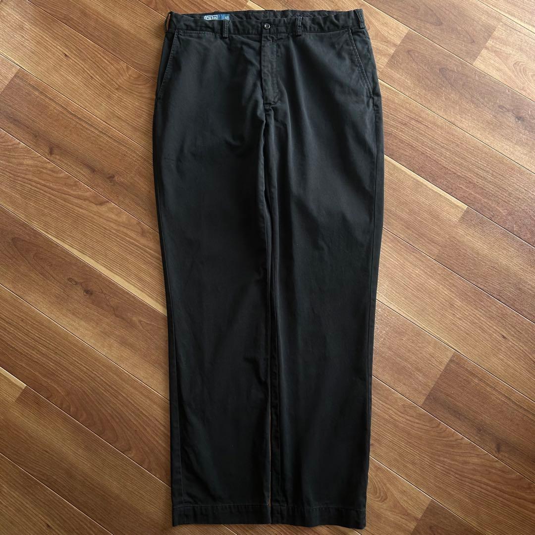 ⭐️使用感の少ない美品90s⭐️ポロ ラルフローレン チノパン 黒 38T/36