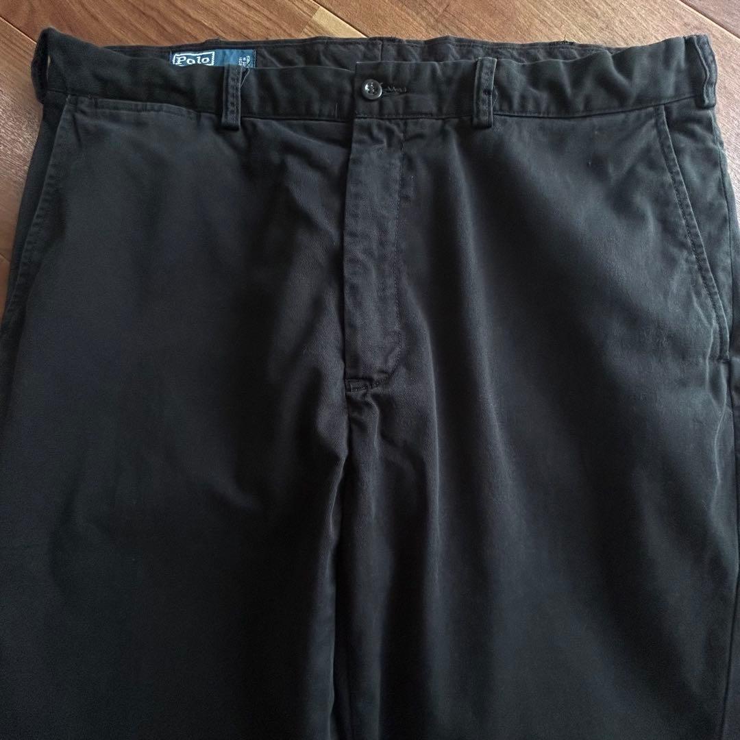 ⭐️使用感の少ない美品90s⭐️ポロ ラルフローレン チノパン 黒 38T/36