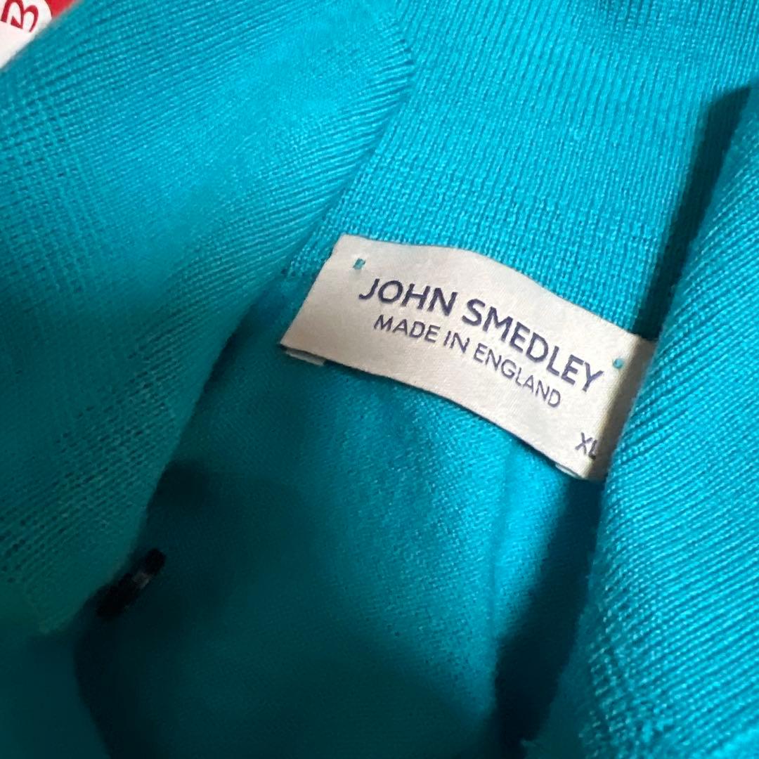 JOHN SMEDLEY 水色 ポロシャツ XL