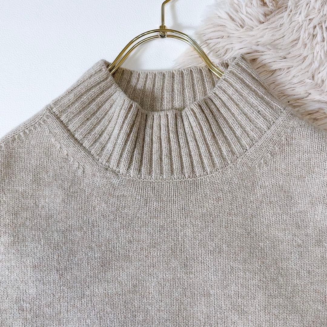 未使用級ꕥ北欧暮らしの道具店 あったかウールニットベスト いつものコーデが広がる