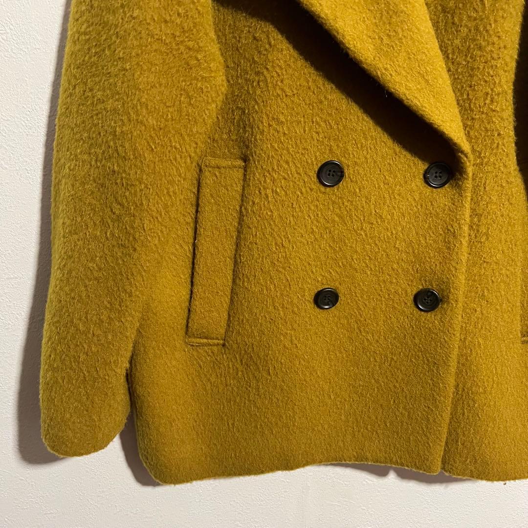 キャサリン様 clane OVER LINE DOUBLE COAT イエロー