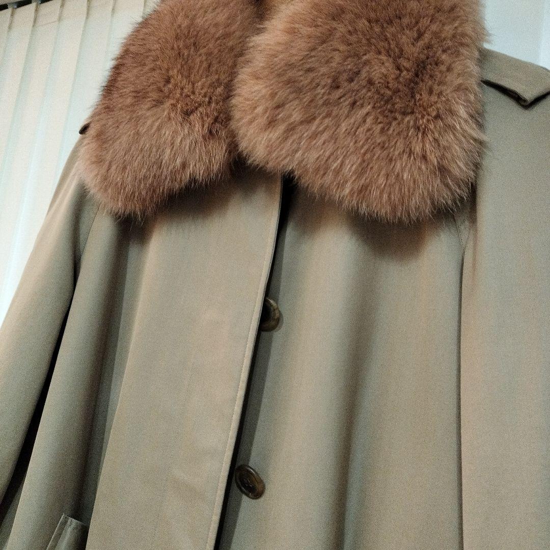 BURBERRY トレンチコート ファー付き