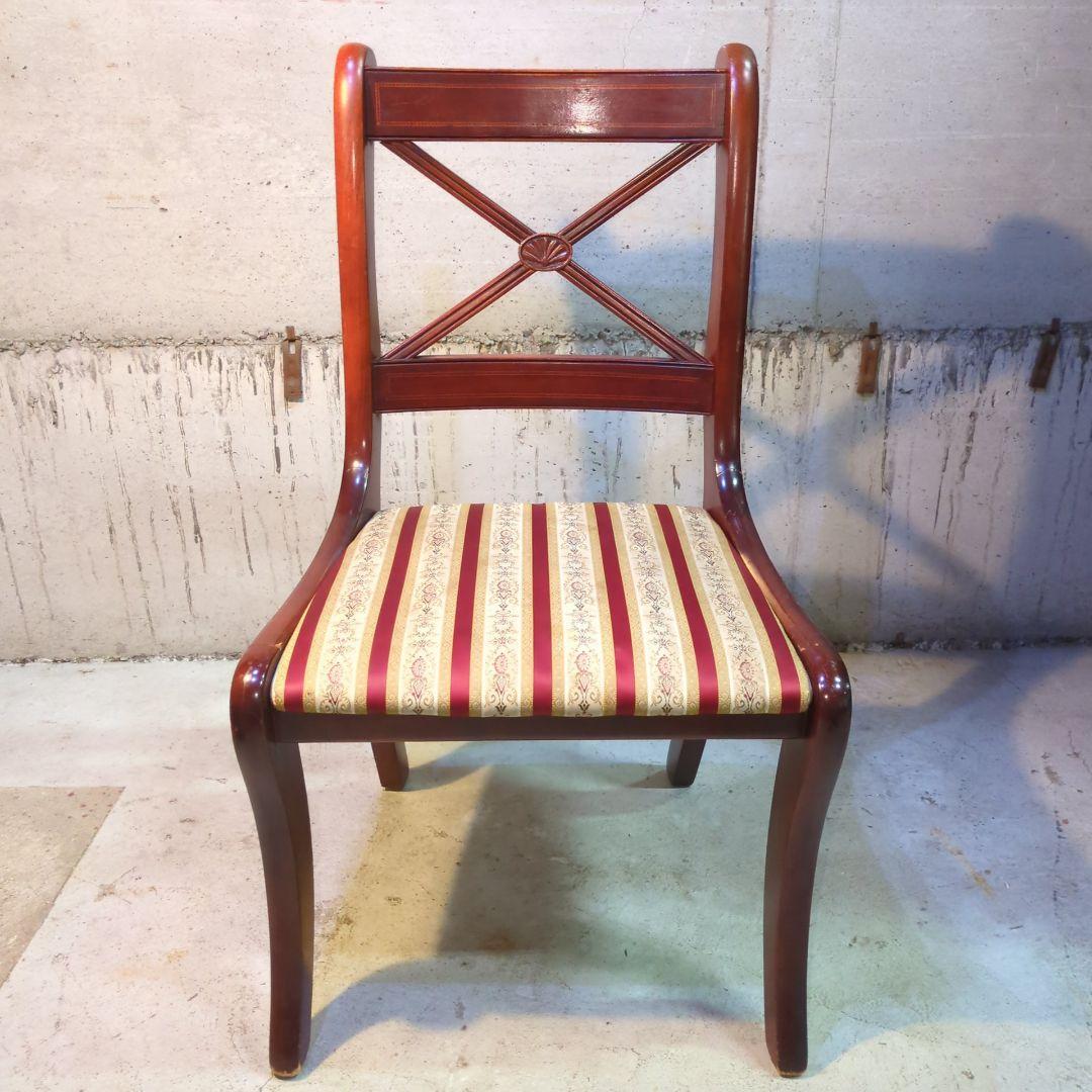 2脚セット　イギリス ヴィンテージ家具 ダイニングチェア 椅子①