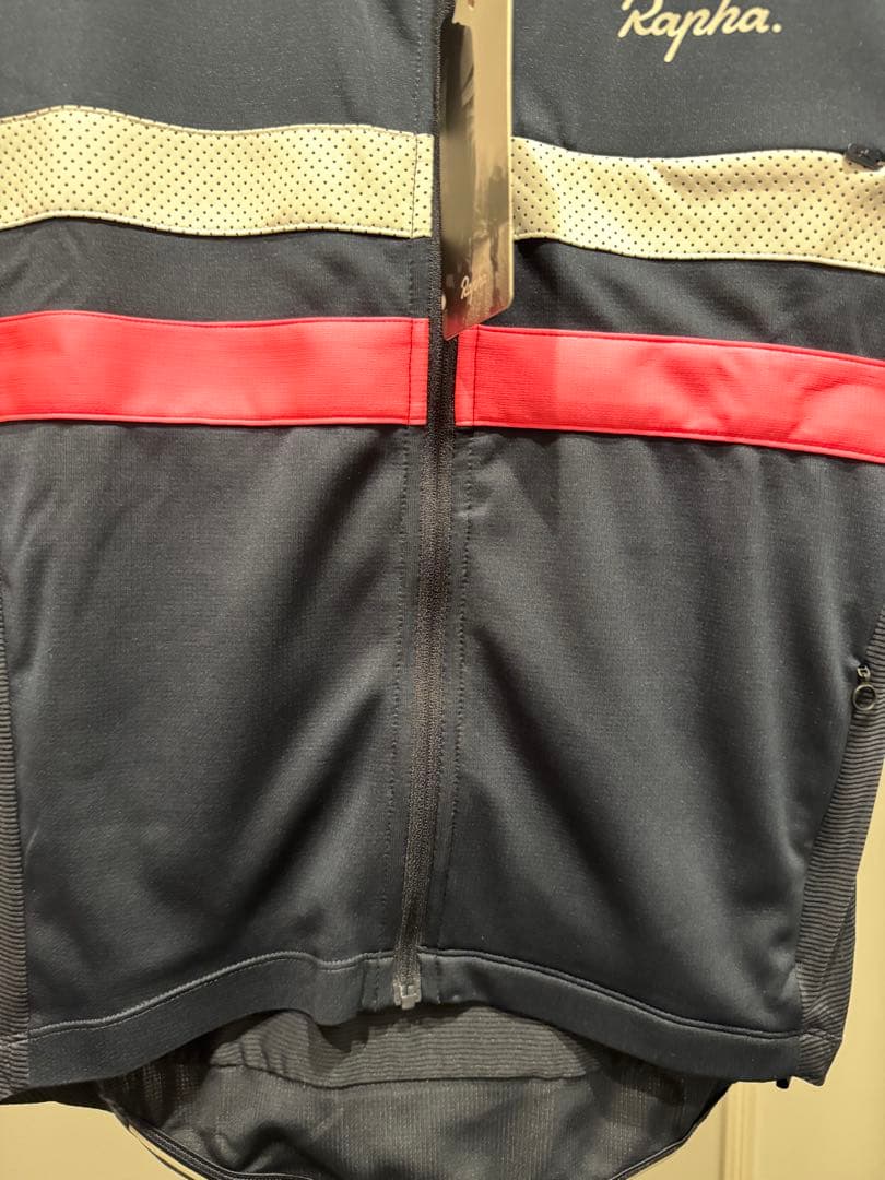 美品！Rapha メンズ ブルベ ライトウェイトジャージ S ネイビー/ピンク