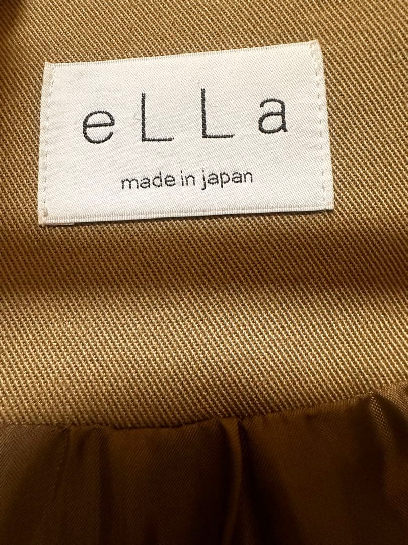 ella_selectshop コットンツイルアシンメトリーコート ベージュ