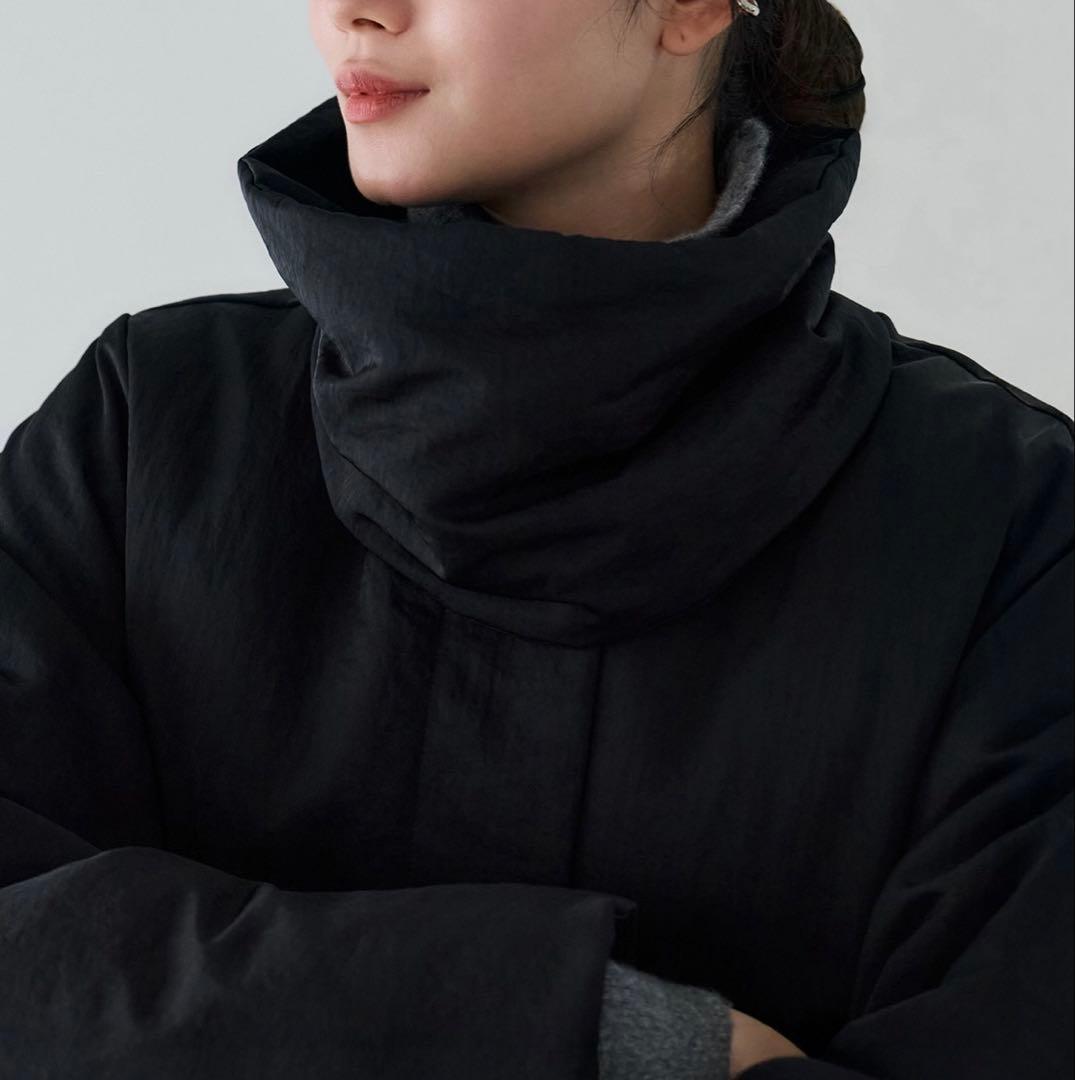 crewre クルーレ　2way ノーカラーパファーコート　サイズ3 ブラック