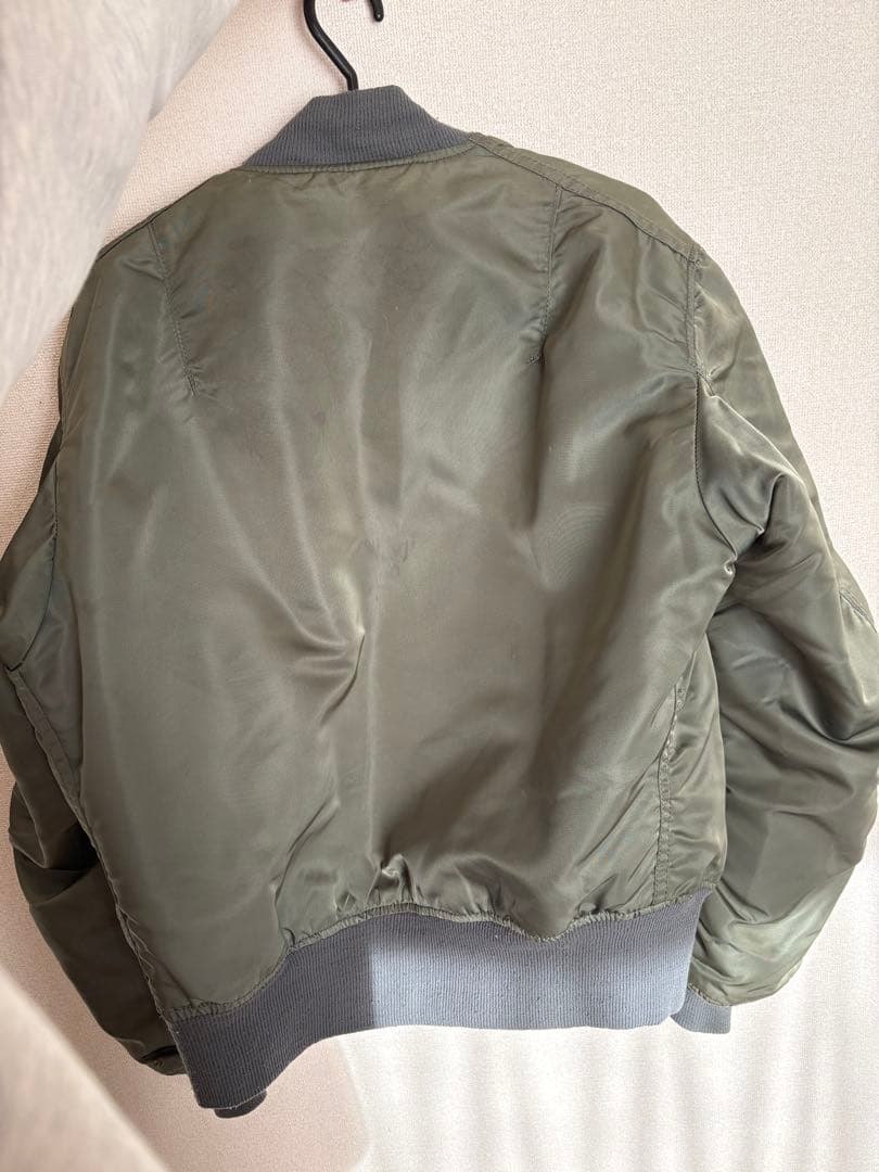 【最終値下げ】vintage ALPHA MA-1 USA製 90s M カーキ