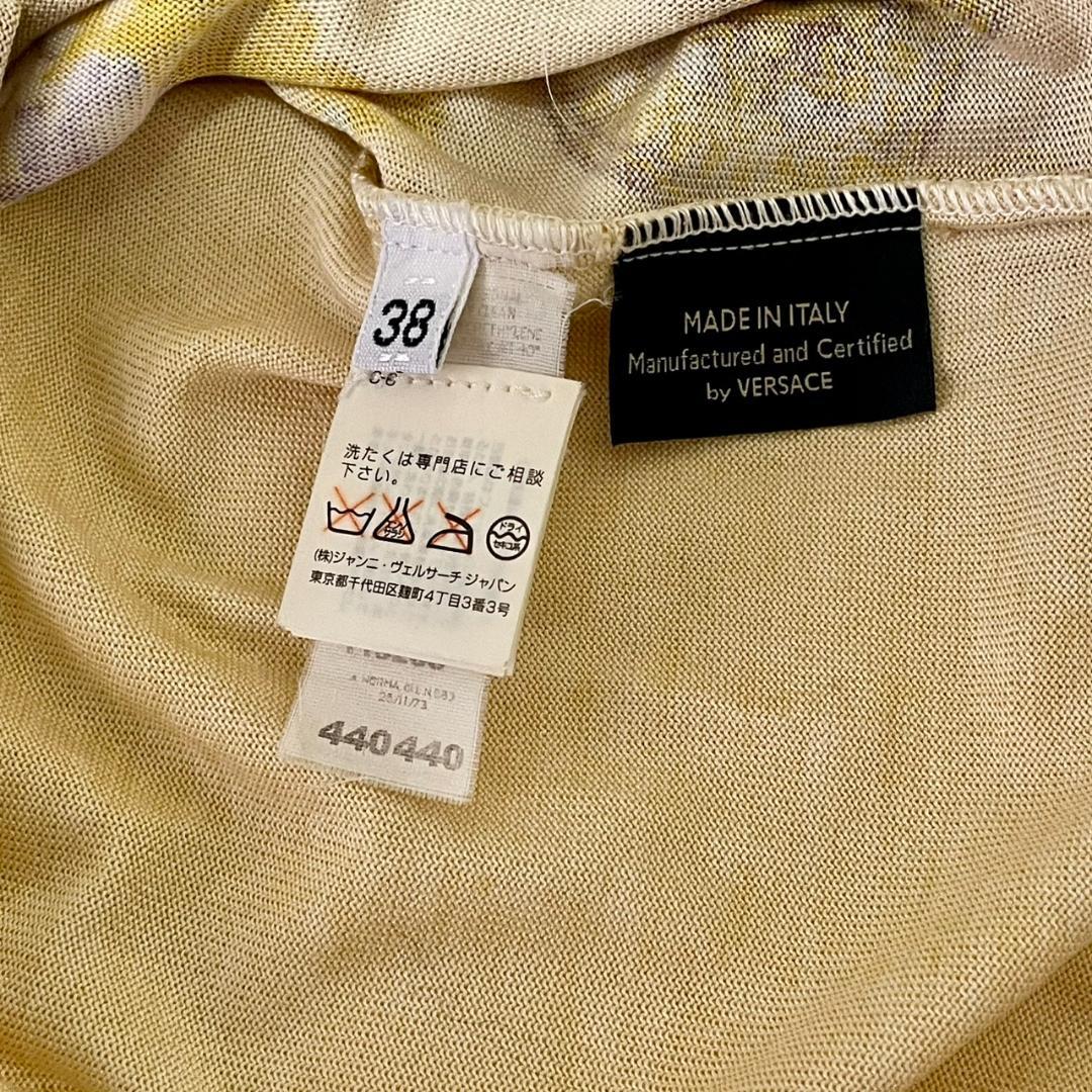 VERSACE ヴェルサーチェ プリント Vネック Tシャツ 38/M相当