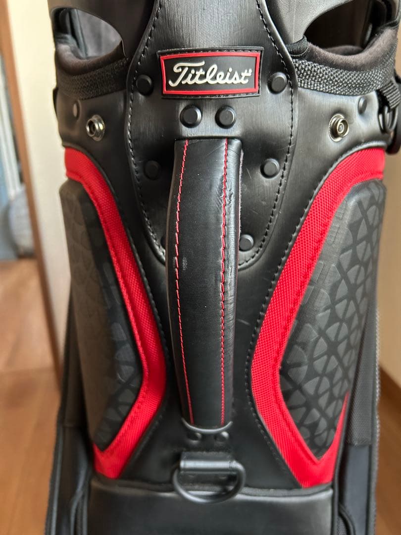 タイトリスト キャディバッグ ツアーモデル TB7SF9 黒赤