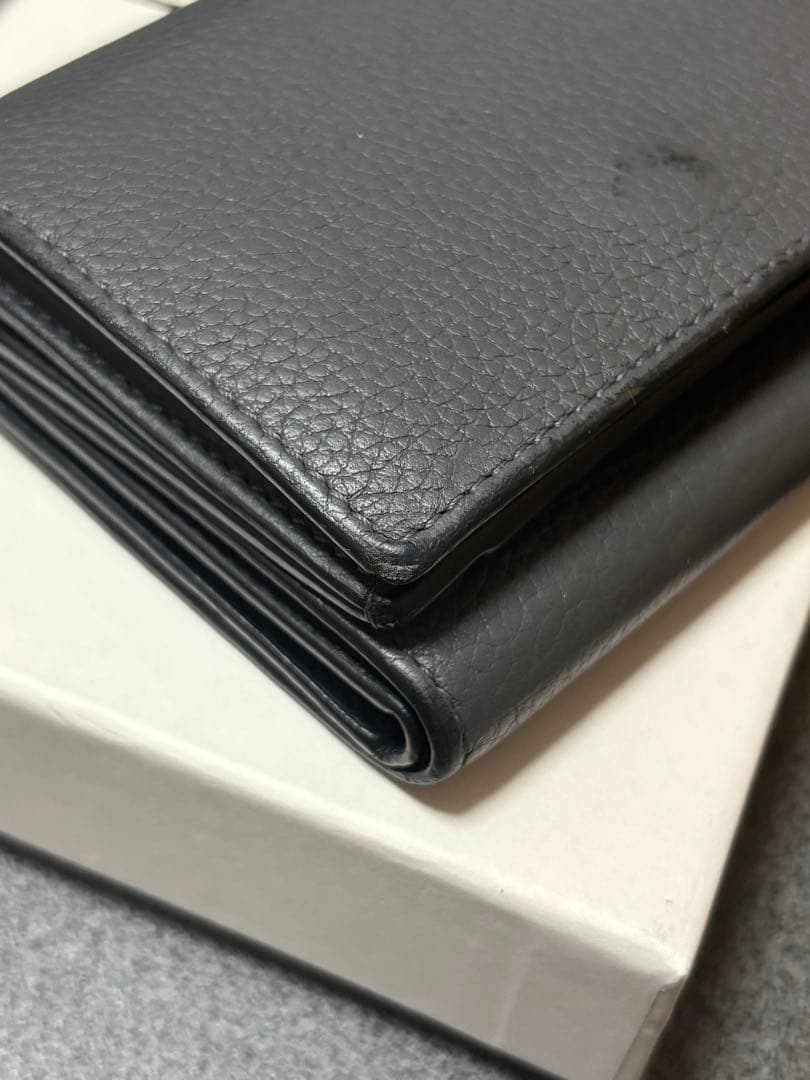 【週末限定値下】LOEWE ダークグレー 三つ折り財布