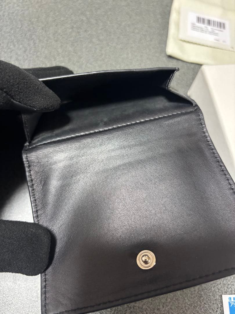 【週末限定値下】LOEWE ダークグレー 三つ折り財布