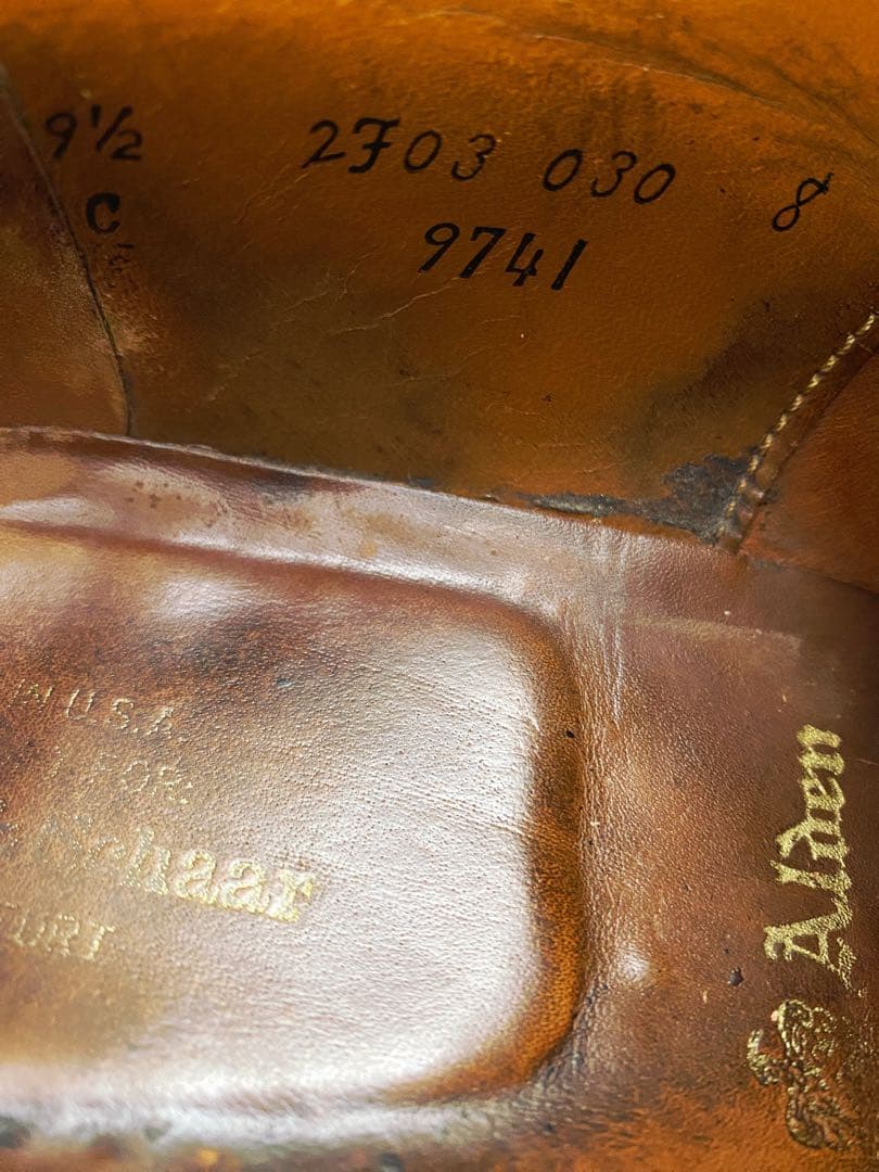 オールデン 9741｜US9.5E(27.5cm)｜コードバン｜中古品