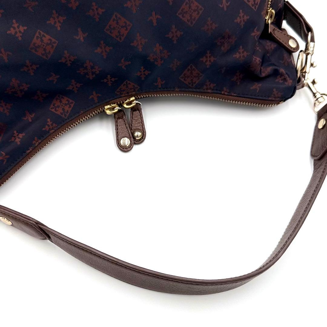 【美品】ラシット 2WAY ショルダーバッグ モノグラム ナイロン×レザー