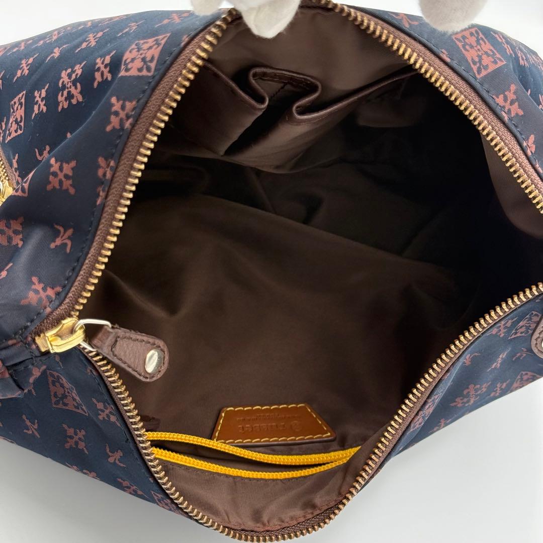 【美品】ラシット 2WAY ショルダーバッグ モノグラム ナイロン×レザー