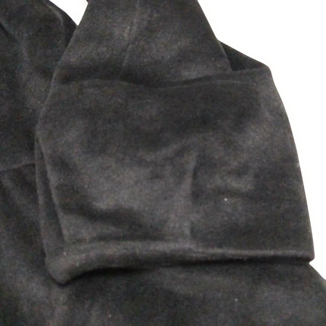 【極美品】BURBERRY BLUE LABELアンゴラ混ティアードコート黒M