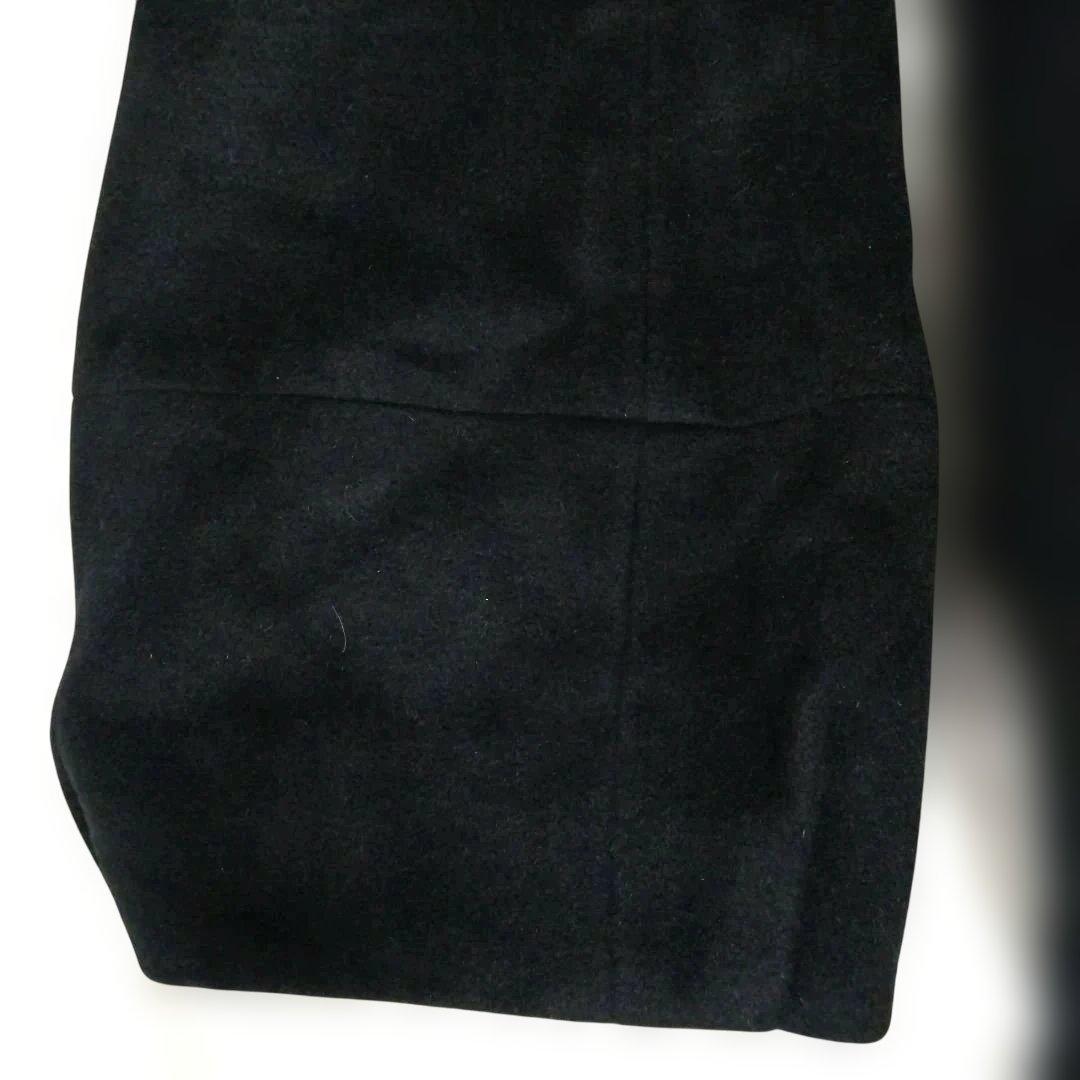 【極美品】BURBERRY BLUE LABELアンゴラ混ティアードコート黒M