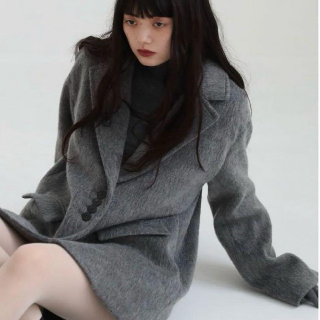 aere アエレ　shaggy jacket coat　シャギージャケットコート