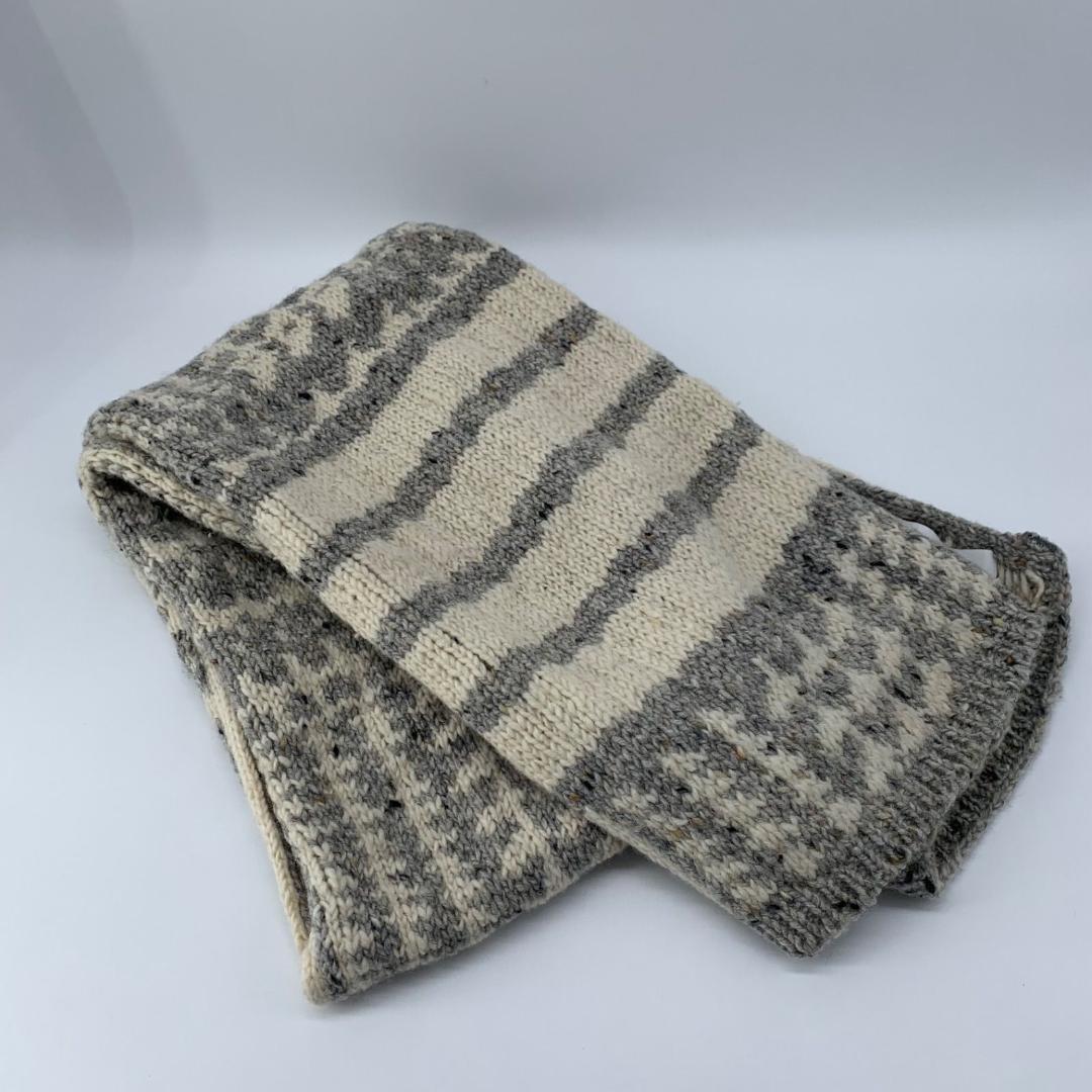 16459✨美品✨トムブラウン 4BAR マフラー ツイード ウール ニット