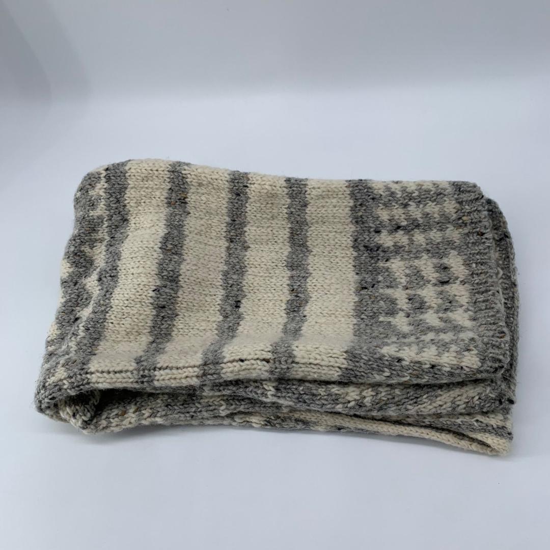 16459✨美品✨トムブラウン 4BAR マフラー ツイード ウール ニット