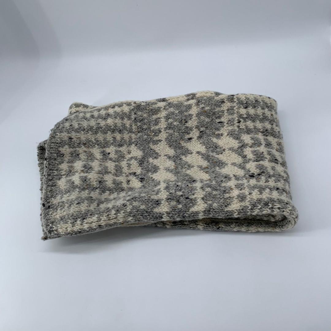 16459✨美品✨トムブラウン 4BAR マフラー ツイード ウール ニット