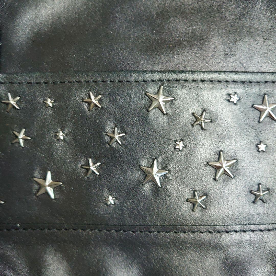 DIESEL ブラック ショルダーバッグ スタッズ付き