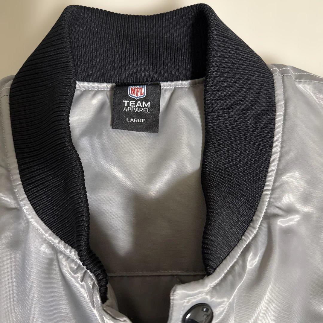 NFLチームアパレル　レイダーススタジャン　Ｌサイズ　RAIDERS