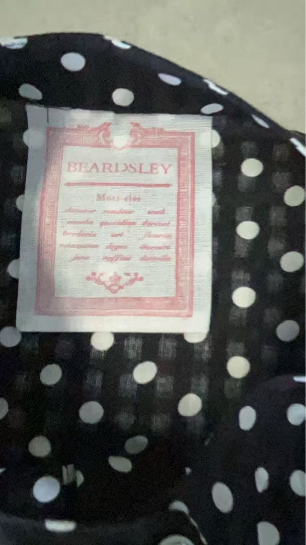 BEARDSLEY ドットギャザーボリューム袖ワンピース 2サイズ 2025新品