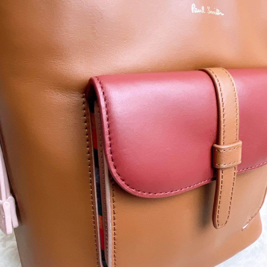未使用☆Paul Smith ポールスミス 2wayショルダーバッグ ブラウン