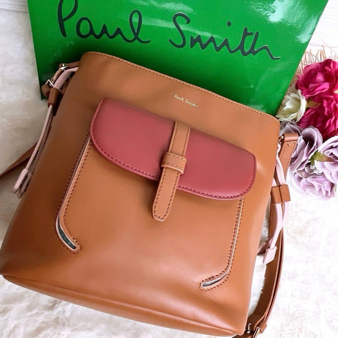 未使用☆Paul Smith ポールスミス 2wayショルダーバッグ ブラウン