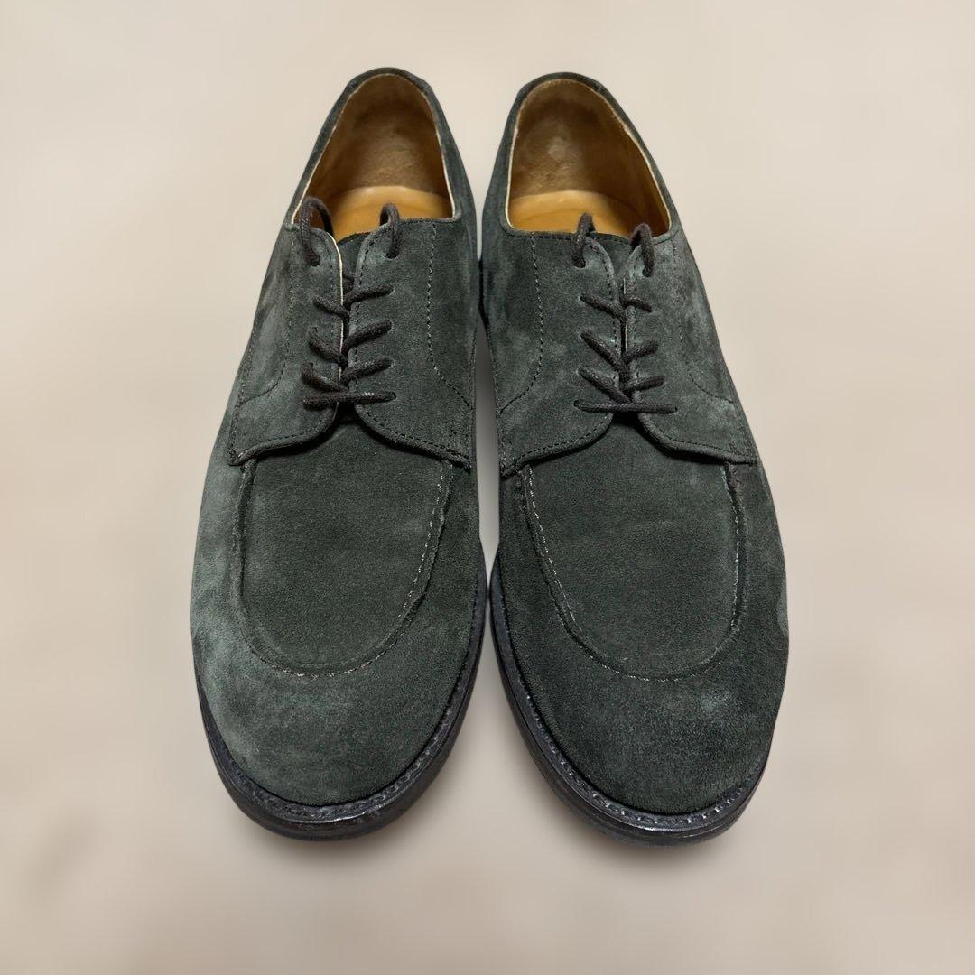マ*イ様 Berwick 1707 グリーン スエード レースアップシューズ