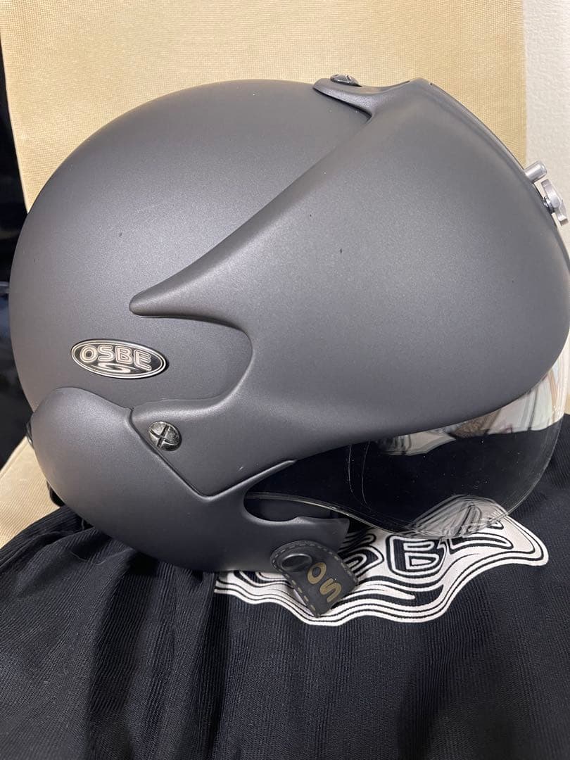 OSBE ジェットヘルメット ブラックグレー　希少