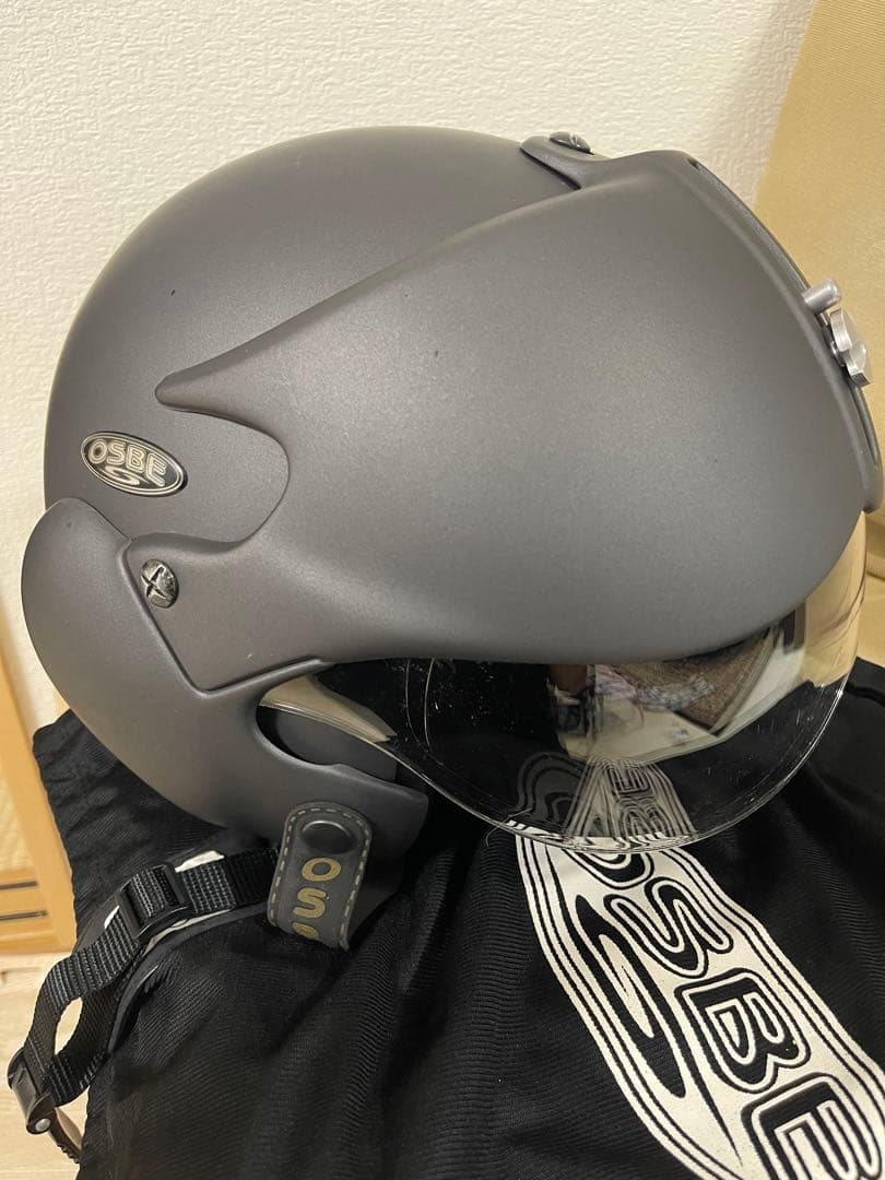 OSBE ジェットヘルメット ブラックグレー　希少