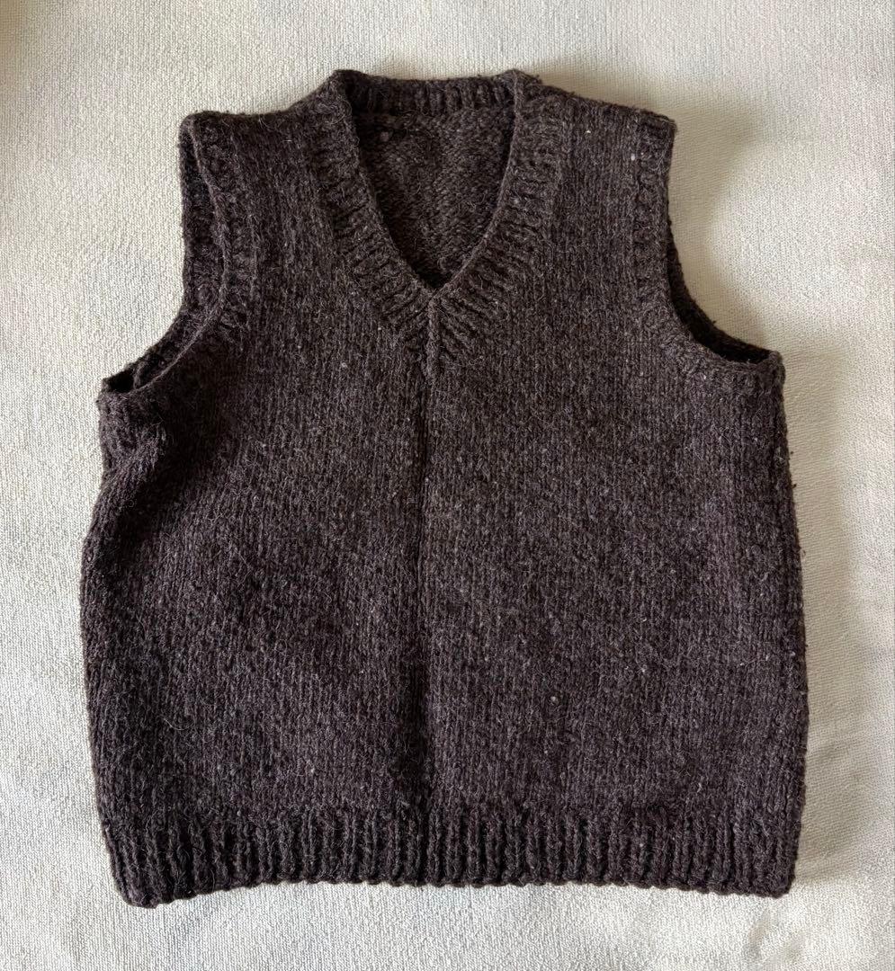 最終お値下げ‼️えみおわす　ヒマラヤウール手仕事ベスト
