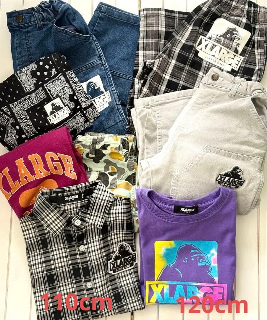 まとめ売りXLARGE KIDS エクストララージ 8枚セット110•120cm