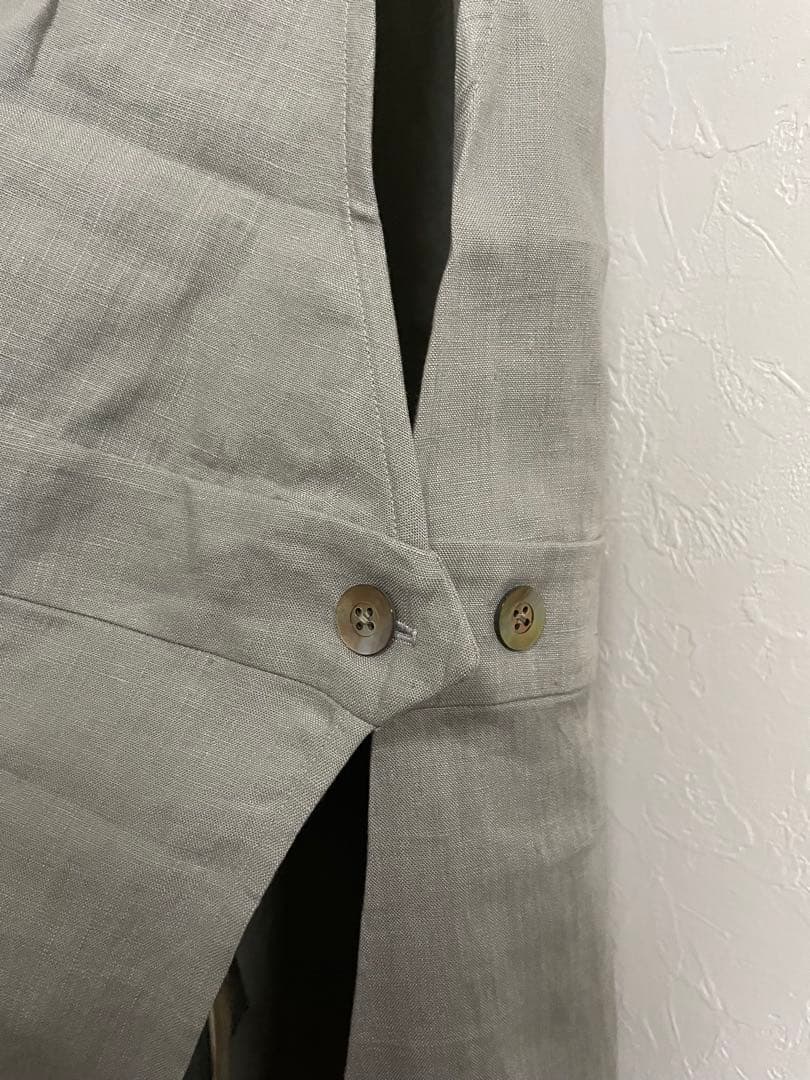 新品未使用　ミナペルホネン　エプロン ジャンパースカート　ベスト　リネン