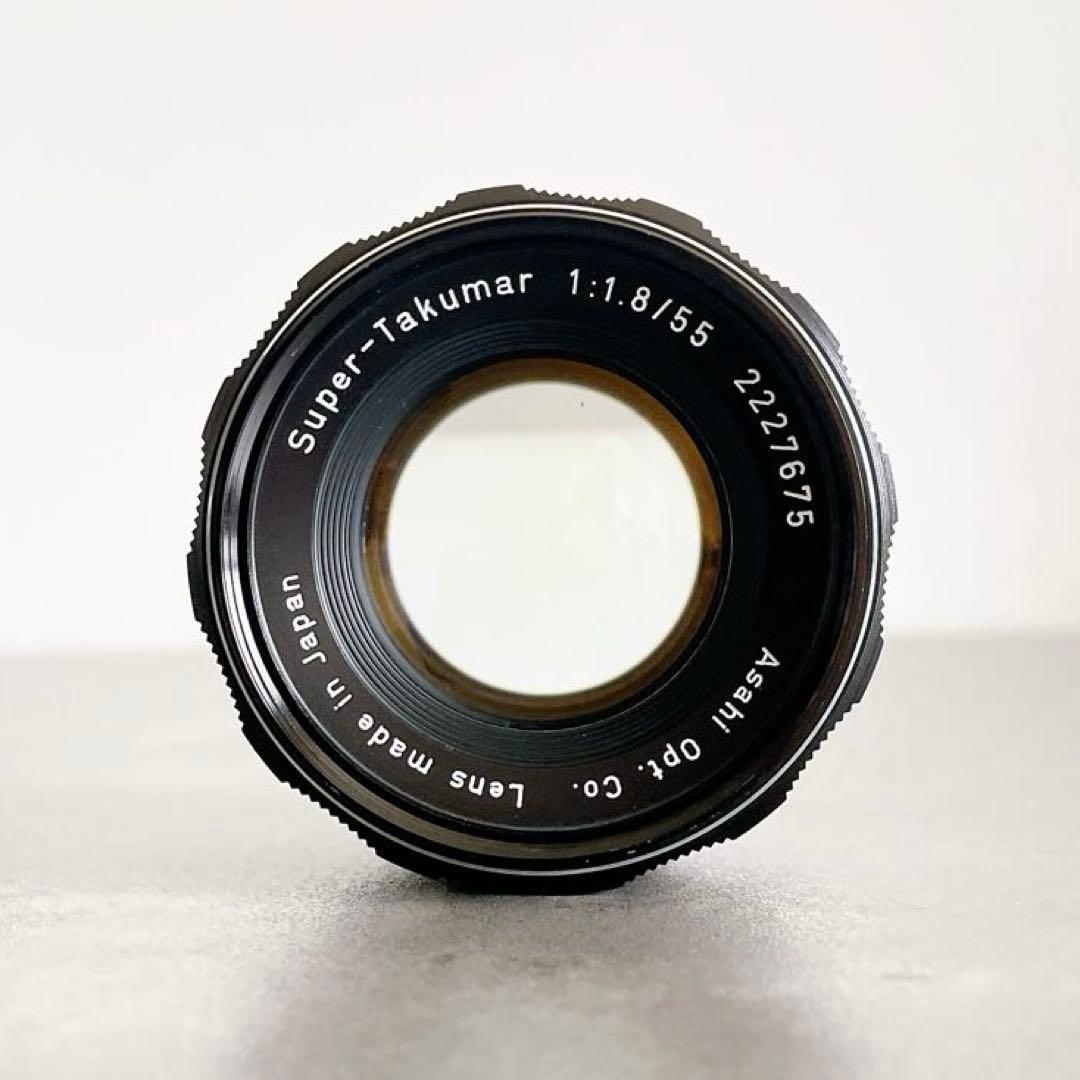 【美フレア】 スーパータクマー 55mm f1.8 M42光学美品 整備済