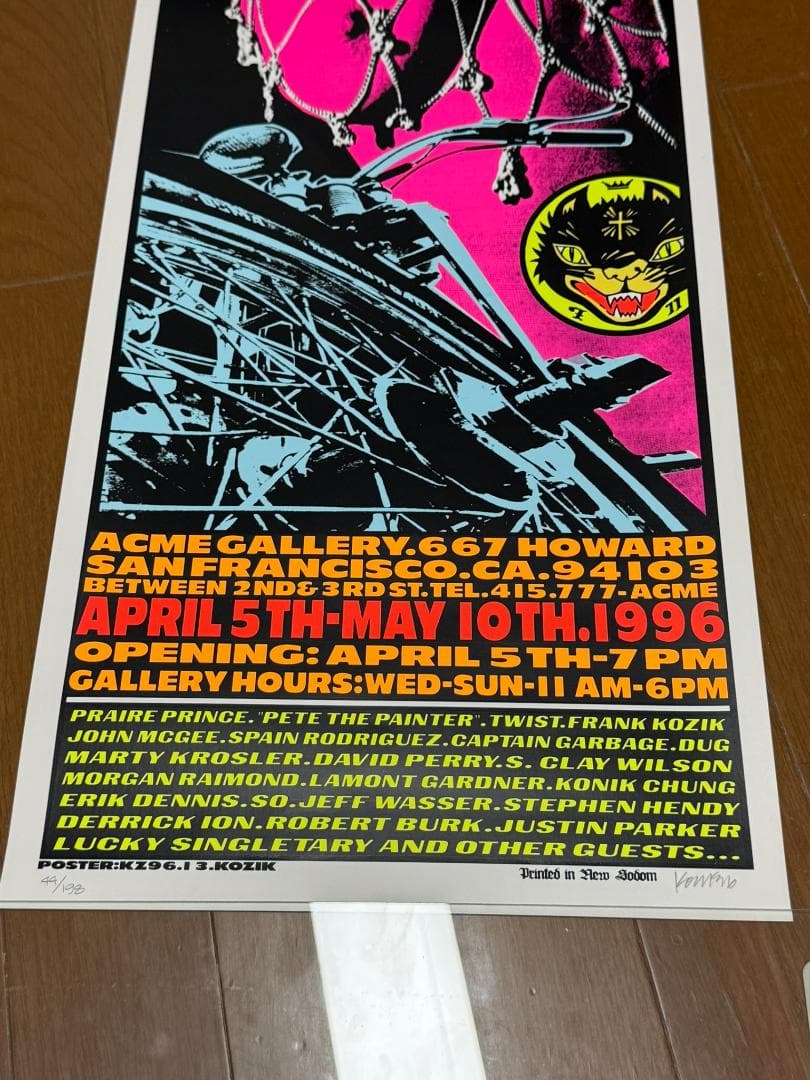 KOZIK 96年 限定198枚シルクスクリーンポスター☆Acme Custom