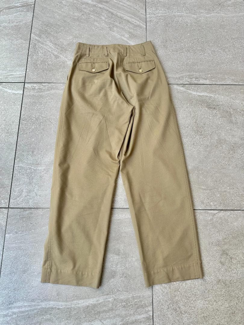 【サイズ4】AURALEE スーパーファインウールコットンツイルスラックス