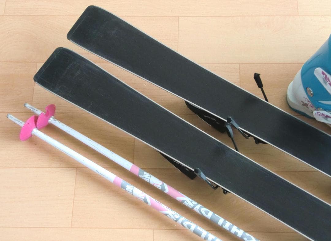 ■■送料無料■SWALLOW■子供用スキー4点セット■板110/靴21.5■■