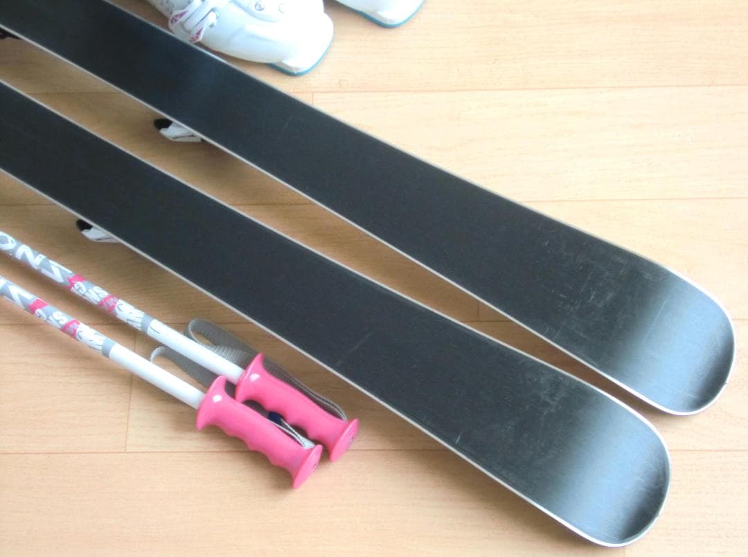 ■■送料無料■SWALLOW■子供用スキー4点セット■板110/靴21.5■■