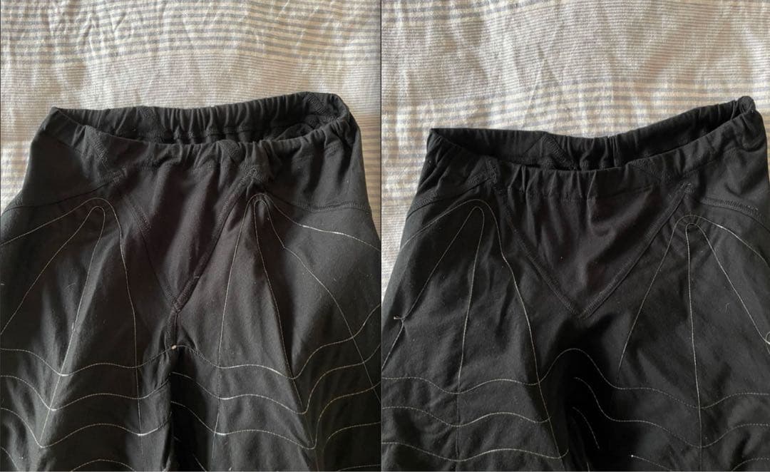 [90s] ISSEY MIYAKE スカート “蜘蛛の巣” ブラックコットン