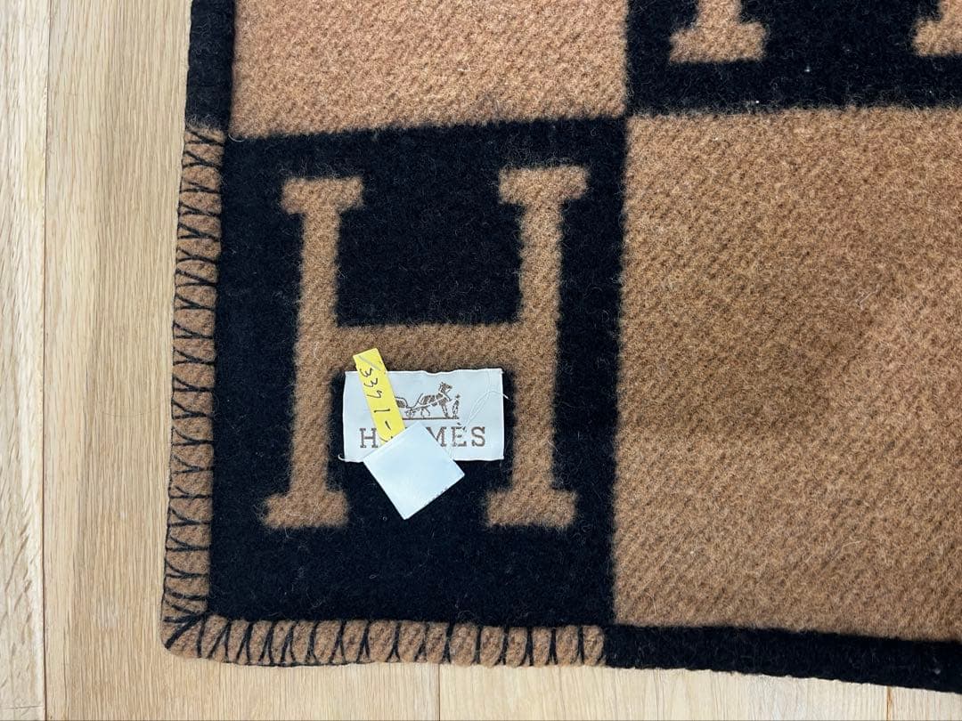 エルメス Hermesアヴァロン ブランケット ウールカシミヤ プレード
