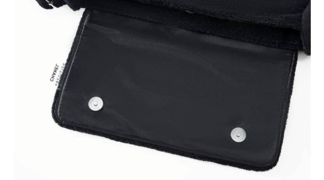 シャネル ショルダーバッグ パイル生地 ホワイト ノベルティ