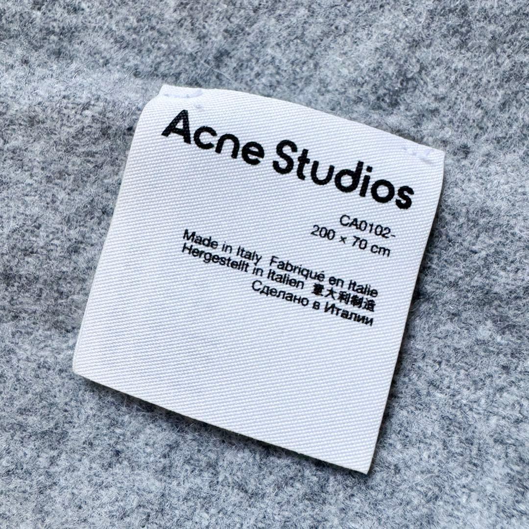 ピンクタグ✨美品✨ Acne Studios ウールマフラー グレー ストール