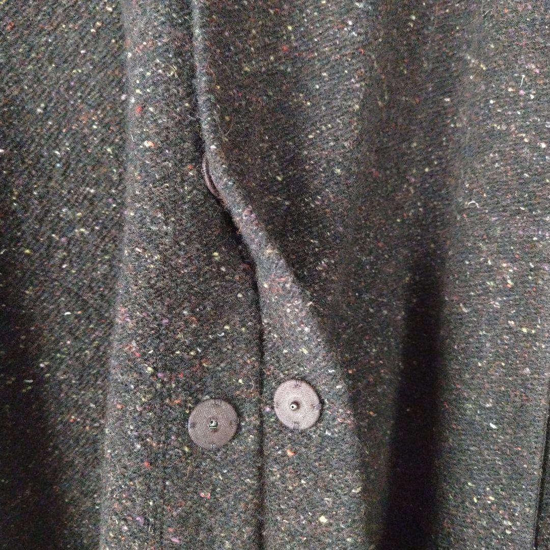 美品、ヨーガンレール　ネップツイードの軽くて暖かいコート2022 ブラウン