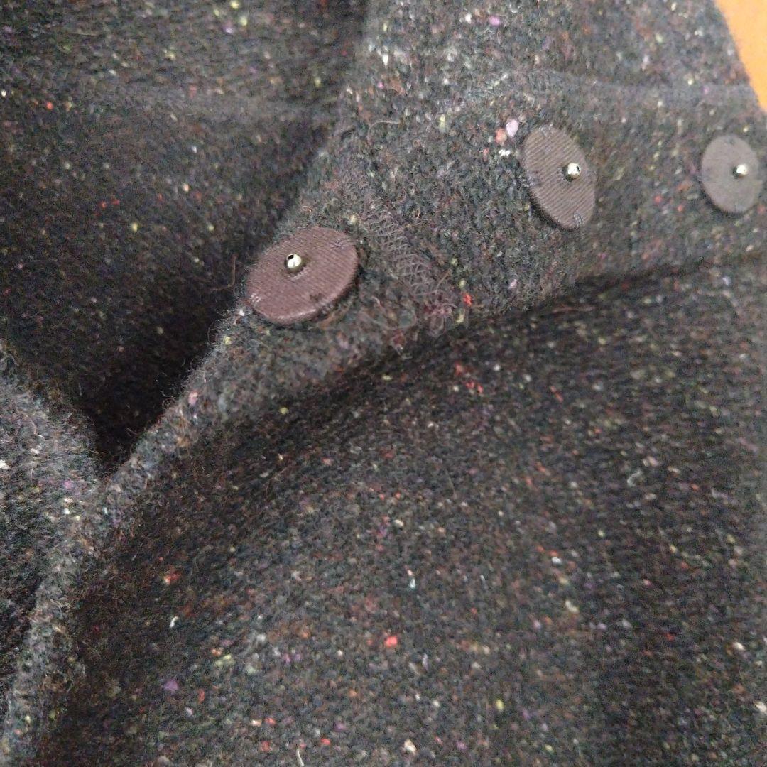 美品、ヨーガンレール　ネップツイードの軽くて暖かいコート2022 ブラウン